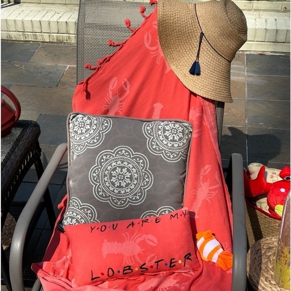 Friends TV Show Phoebe YOU ARE MY LOBSTER Pillow Lobster Embroidery Handmade NEW - Picture 8 of 16